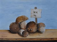 Funghi al Kilo  Olio su tela - 30 x 40